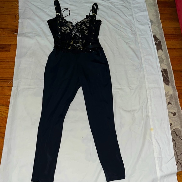 Katherine Mayo Black Dress Jumpsuit For Women Size Medium - Picture 1 of 6